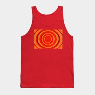 Vintage Hypnotic Lines Pattern Tank Top